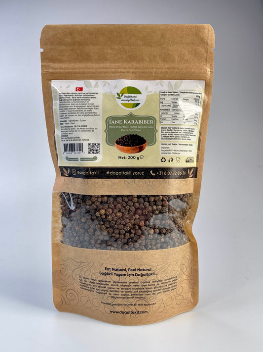 Whole Black Pepper - Tane Karabiber - 200gr