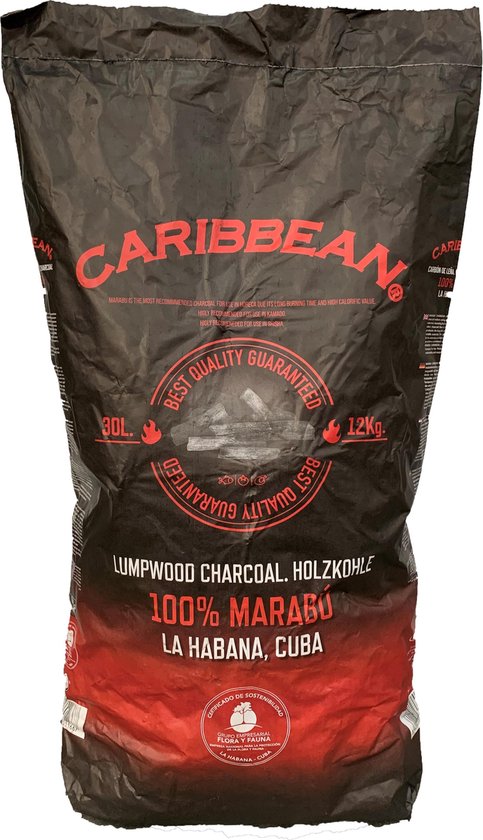 Carribean Cubaanse Marabu Houtskool 12kg
